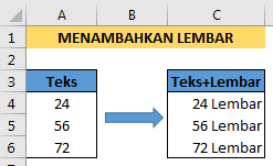 Menambahkan teks lembar